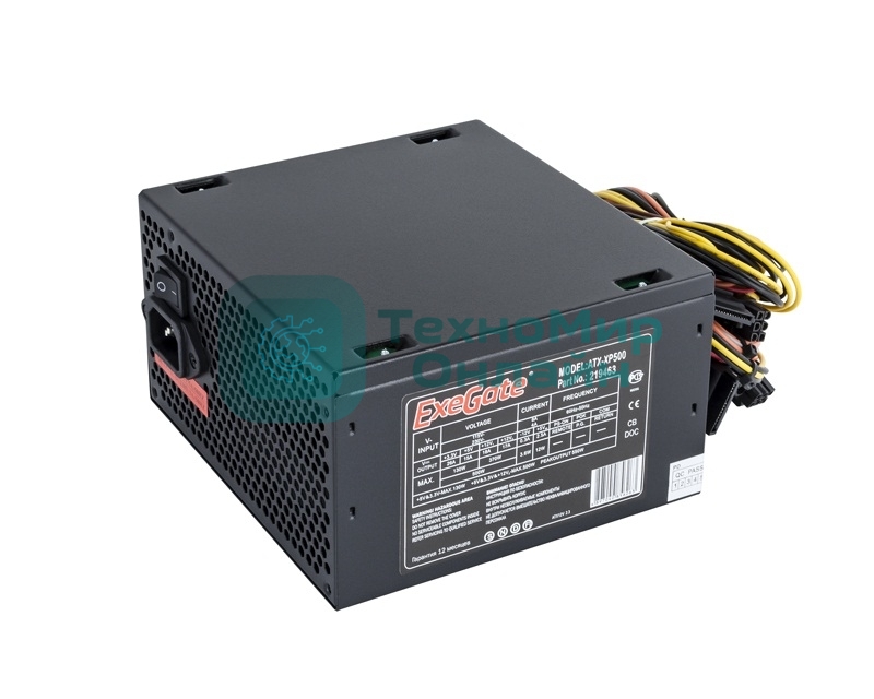 Блок питания ExeGate XP500 (EX219463RUS-PC), 500Вт, 120мм, черный