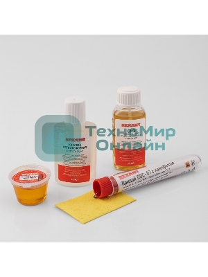 Набор К5 для пайки Rexant универсальный (припой, губка, канифоль, флюс СКФ, флюс ОК)