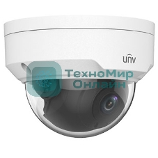 Видеокамера Uniview IP купольная антивандальная, 1/2.8