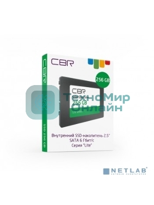 Накопитель SSD CBR SSD-256Gb-2.5-LT22, 256Gb, SATA III, 2.5
