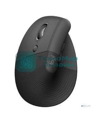 Мышь беспроводная Logitech Lift графитовый, 4000 dpi, радиоканал, Bluetooth, USB, кнопки - 6