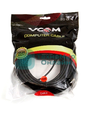 Кабель-адаптер USB3.0-repeater, удлинительный активный Am-->Af 10м VCOM