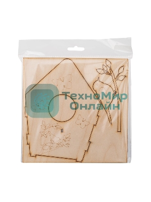 Доска для выжигания Rexant, Кормушка для птиц, 3D модель, 1 шт., пакет