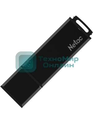 Флешка USB Netac U351 (NT03U351N-032G-20BK), 32Gb, USB 2.0, R/W 25/10, черный