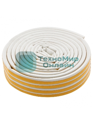 Уплотнитель резиновый Сибртех, 12 м, профиль 