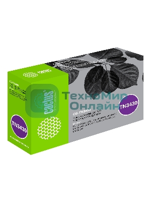 Картридж лазерный Cactus CS-TN3430 черный (3000 стр.) для Brother HL L5000/5100/5200/6250/6300/6400