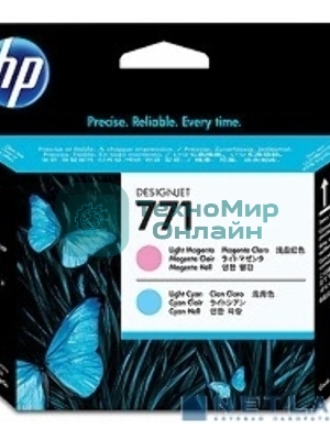 Картридж струйный HP CE019A светло-голубой/светло-пурпурный печатающая головка для HP DJ Z6200