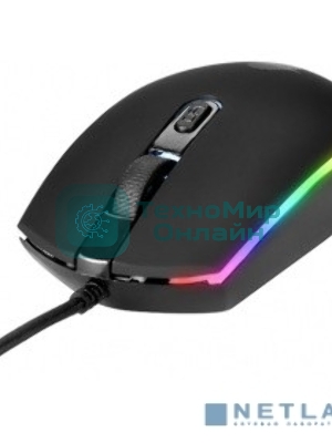 Мышь проводная Qumo Pretender M53 черный, 3200 dpi, USB, кнопки - 4