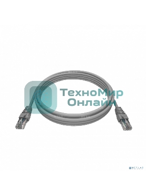 Патч-корд NTSS NTSS-PC-UTP-RJ45-5e-1.0-LSZH-GY NTSS-PC-UTP-RJ45-5E-1.0-LSZH UTP RJ-45 вил.-вилка RJ-45 кат.5E 1м серый LSZH (уп.:1шт) 26AWG