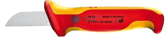 Нож кабельный KNIPEX 9852 1000V 180 мм электротехнический. инстументальная сталь,закаленная в масле.