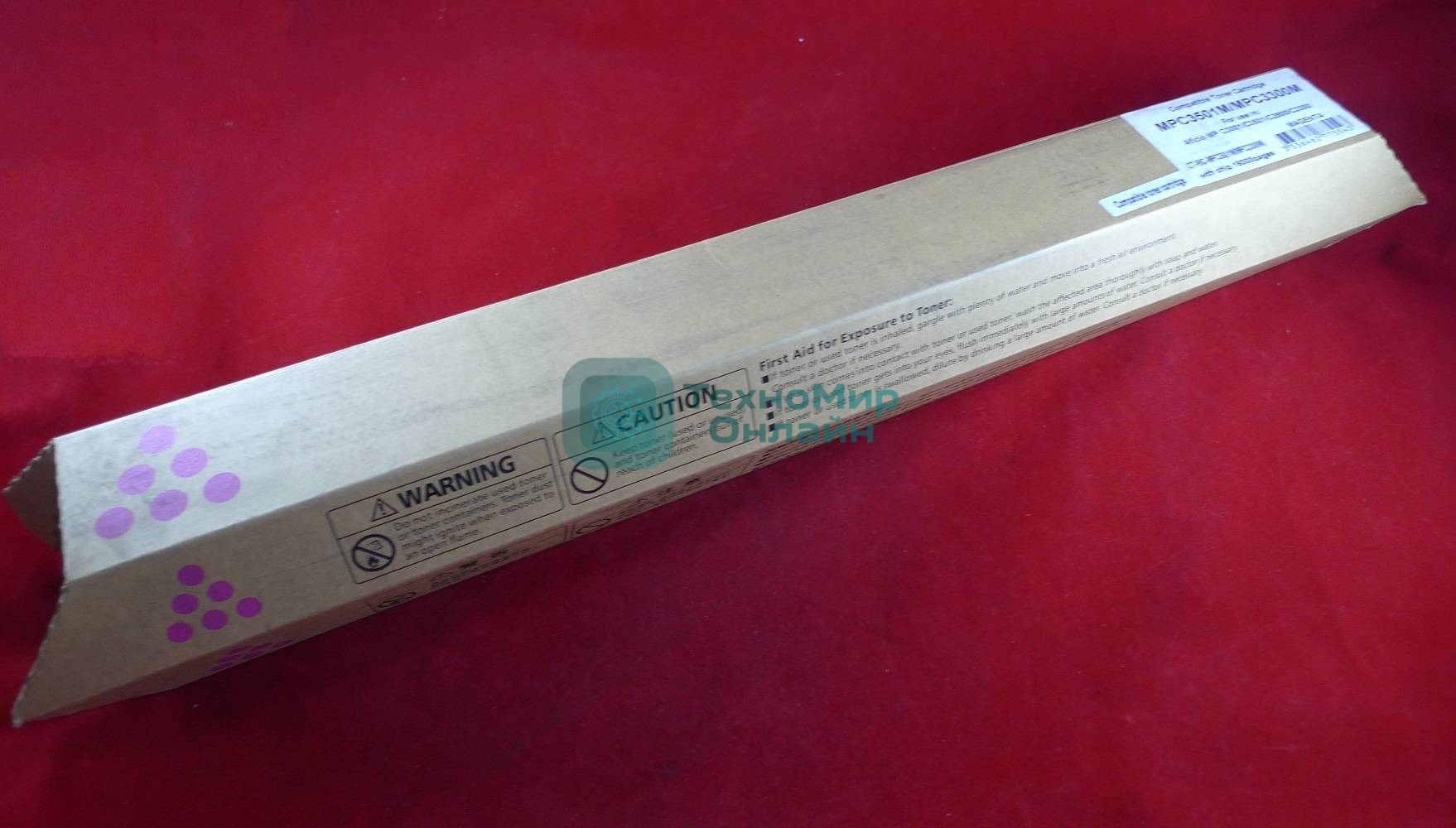 Картридж лазерный Ricoh Aficio MP C3001/C3501/C2800/C3300 пурпурный, type MPC3501E/MPC3300E (туба, 370г) JPN