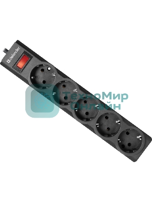 Сетевой фильтр Defender 1.8M ES LARGO 5OUTL.