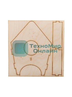 Доска для выжигания Rexant, Кормушка для птиц, 3D модель, 1 шт., пакет