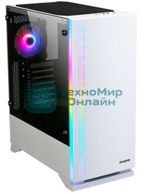 Компьютерный корпус ZALMAN S5, ATX, WHITE, WINDOW, 2xCOMBO (3.5