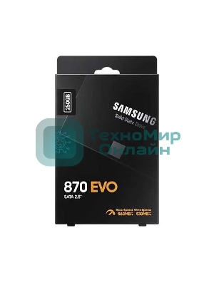 Накопитель SSD Samsung 870 EVO, 250Gb, SATA III, 2.5