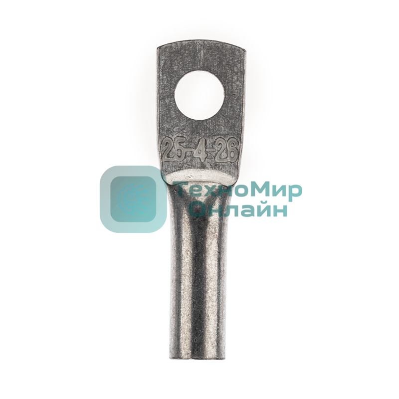 Наконечник кабельный Rexant медный луженый ТМЛ 2,5–4–2,6 (2,5 мм² - Ø5 мм) ГОСТ 7386-80 (в упак. 100 шт.)