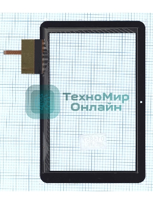 Сенсорное стекло (тачскрин) QSD E-C100013-04, черное