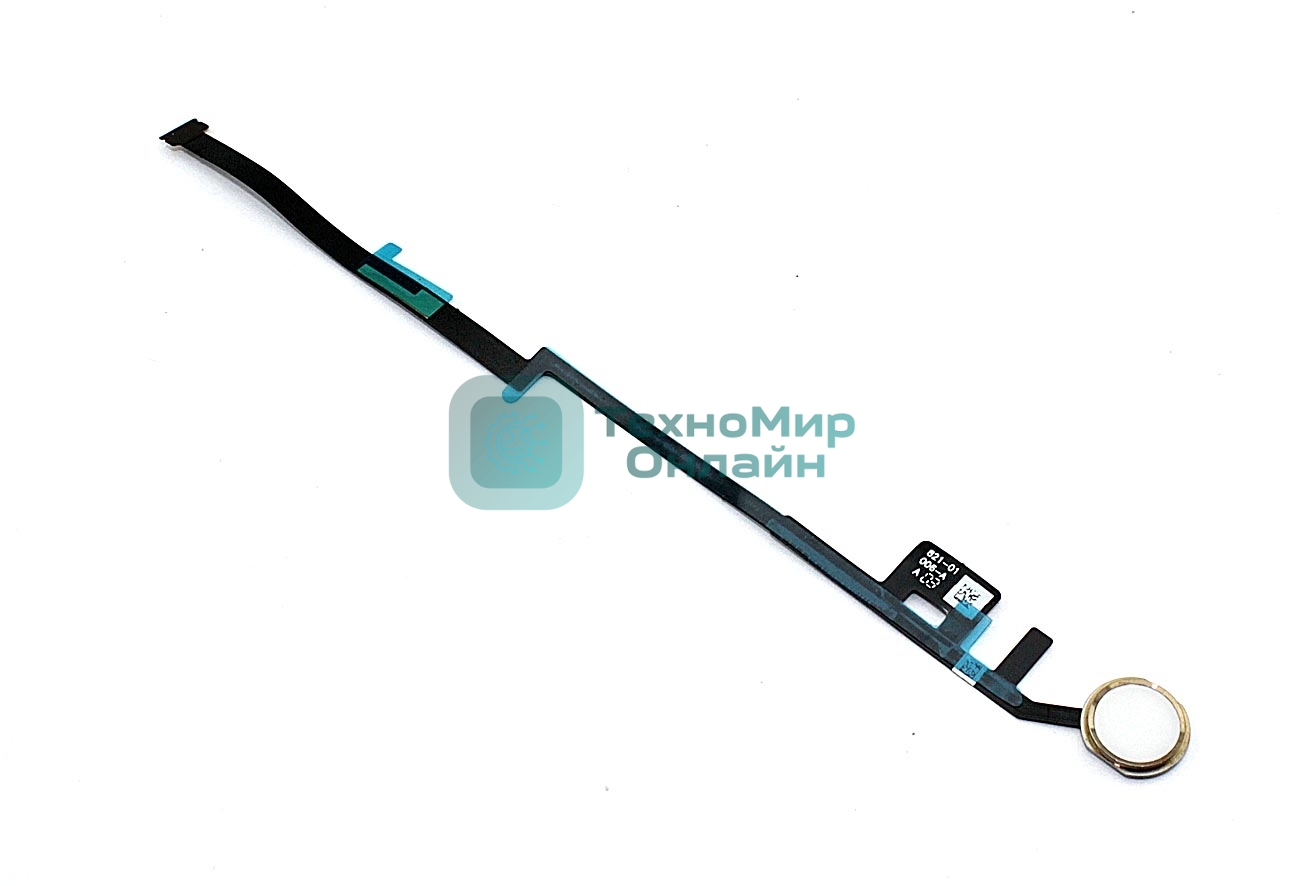 Шлейф кнопки Home для Apple iPad 7 золотой