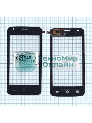 Сенсорное стекло (тачскрин) для Micromax Q325, черное