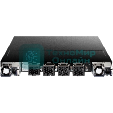 Коммутатор Managed L3 Switch 48x10Gbase-X SFP+, 6x40Gbase-X QSFP+, CLI, 1000Base-T Management, mini-USB Console, USB, w/D-Link OS