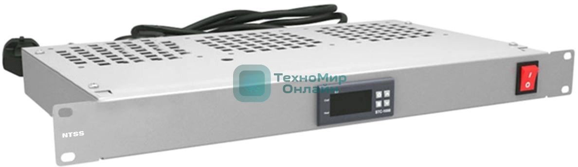 Модуль вентиляторный NTSS (NTSS-FAN3/19T) 3 вент. с термостатом с контроллером серый