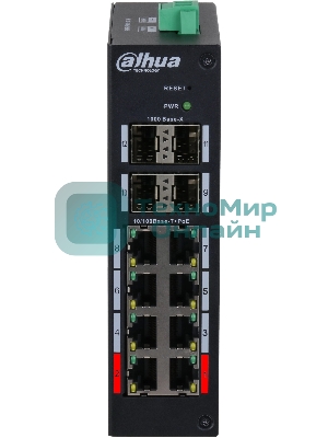 Коммутатор Dahua DH-HS4412-8ET-120 управляемый