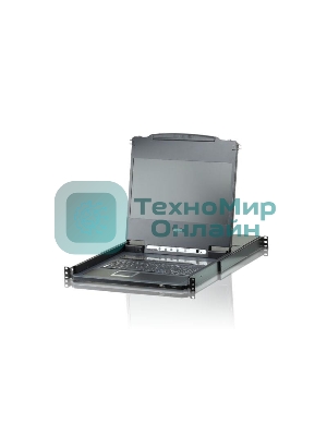 Квм переключатель ATEN Single Rail 8-Port DVI FHD LCD KVM Switch