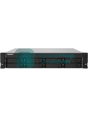 Сетевое хранилище без дисков SMB QNAP TS-832PXU-4G 8-Bay AL324 quad-core 1.7 GHz 2U rackmount NAS, 4Gb DDR4 UDIMM RAM (max 1x16Gb), SATA 6Gb/s, 2x 10GbE SFP+ LAN, 2x2.5 GbE LAN, 1x PCIe Gen2 x2 slot. W/o RAIL-B02