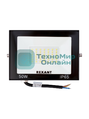 Прожектор Rexant СДО 50 Вт 4000 Лм 4000 K черный корпус