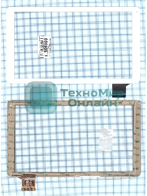 Сенсорное стекло (тачскрин) C145255A1-DRFPC307T-V2.0, белое