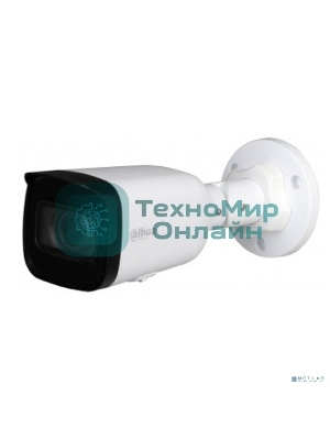 Уличная цилиндрическая IP-видеокамера Dahua 2Мп; 1/2.8” CMOS; моторизованный объектив 2.8~12 мм; механический ИК-фильтр; чувствительность 0.008лк@F1.7; сжатие: H.265+, H.265, H.264+, H.264, MJPEG; 2 п