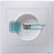 Розетка телефонная 1-м СП Кварта РТ10-КБ IP20 белый IEK ETK10-K01-DM