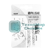 Тройник Palisad для разветвления или соединения, штуцерный, латунный