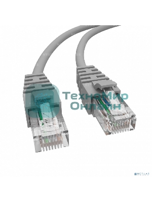 Патч-корд NTSS NTSS-PC-UTP-RJ45-5e-1.0-LSZH-GY NTSS-PC-UTP-RJ45-5E-1.0-LSZH UTP RJ-45 вил.-вилка RJ-45 кат.5E 1м серый LSZH (уп.:1шт) 26AWG