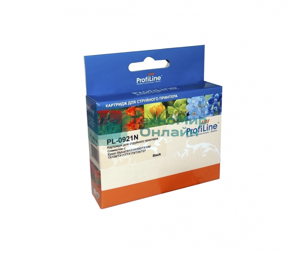 Картридж струйный ProfiLine PL-0921N для принтеров Epson StylusC91/CX4300/TX106/TX109/TX117/TX119/T26/T27 Black водн