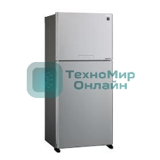 Холодильник Sharp SJ-XG55PMSL серебристый двухкамерный 394/162л морозилка сверху, No Frost
