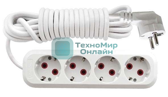 Удлинитель 4х5 м с заземл. 10А IP20 У10-555 ПВС 3х0.75 UNIVersal 555-05