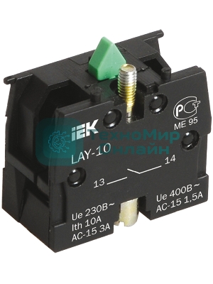 Блок контактный 1р для LAY5 IEK BDK11