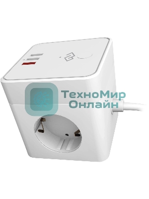 Умная розетка Digma DiPlug Cube 1 EU Wi-Fi белый (DPC13S)