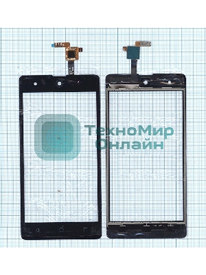 Сенсорное стекло (тачскрин) для Micromax Q349 Canvas Selfie 4, черное