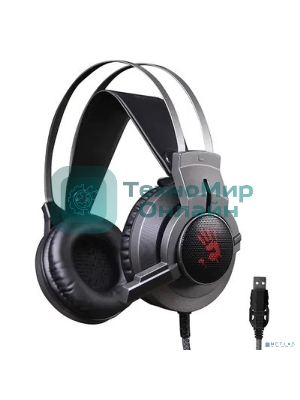 Гарнитура Bloody G437 чёрный, проводная, подсветка