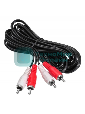 Кабель соединительный аудио Buro 2хRCA (m)/2хRCA (m) 3м. черный