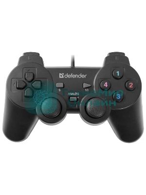 Геймпад Defender Omega USB, Проводной геймпад, 12 кнопок, 2 стика