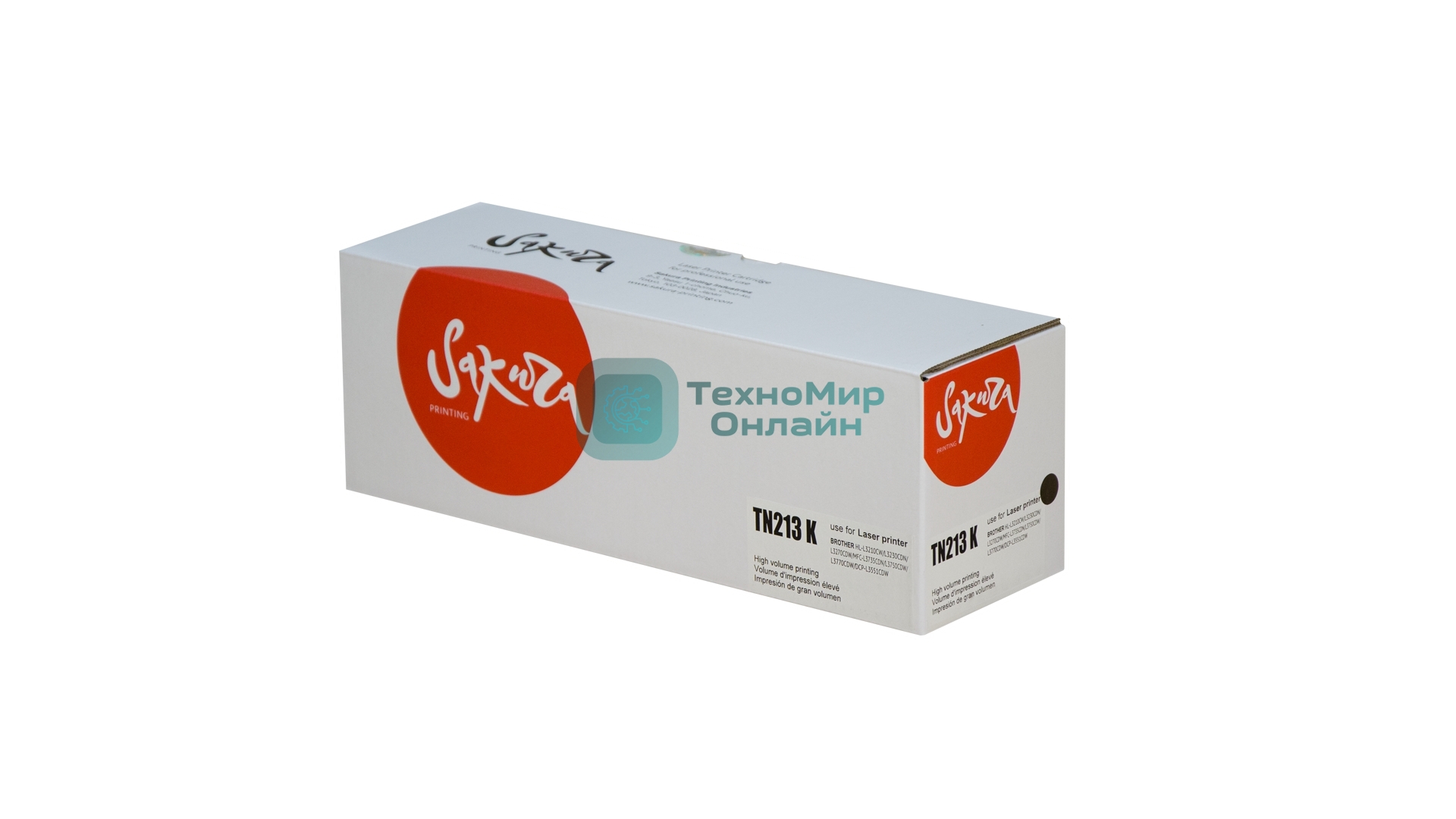 Картридж лазерный Sakura TN213BK для Brother DCP-L3550CDW/DCP-L3550/HL-L3230CDW/HL-L3230/MFC-L3770CDW/MFC-L3770, черный, 1400 к.
