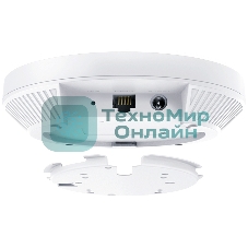 Потолочная точка доступа TP-Link EAP653 AX3000 Ceiling Mount Dual-Band Wi-Fi 6 Access Point, 1 1Gbps RJ45 Port, 574Mbps at2.4 GHz + 2402 Mbps at 5 GHz, 802.3at POE, 2 Internal Antennas