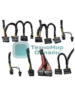 Блок питания ExeGate 750PPX RTL (EX292336RUS-S), 750Вт, 140мм, модульный, черный