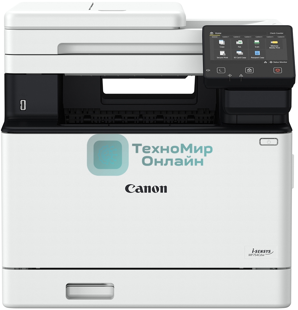 МФУ лазерное Canon i-Sensys Colour MF754Cdw (5455C009), А4, цветное, печ. 33 стр/мин., скан. до 50 стр/мин., 1200 x 1200 dpi (печать) 600x600dpi (скан.), USB, RJ-45, Wi-Fi, BlueTooth, Air Print, Mopria