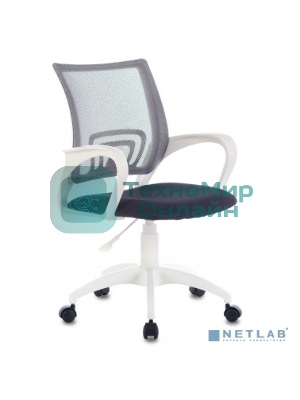 Кресло Бюрократ CH-W695NLT TW-04 TW-12 темно-серый, сетка/ткань, 120 кг, механизм качания