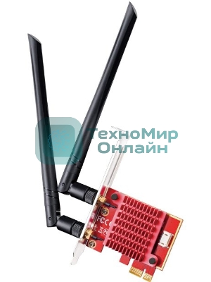 Сетевой адаптер Wi-Fi + Bluetooth Cudy WE3000S АХ5400 PCI Express (ант.внеш.съем) 2ант.