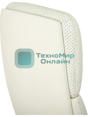 Кресло Бюрократ VEGA белый, кожа